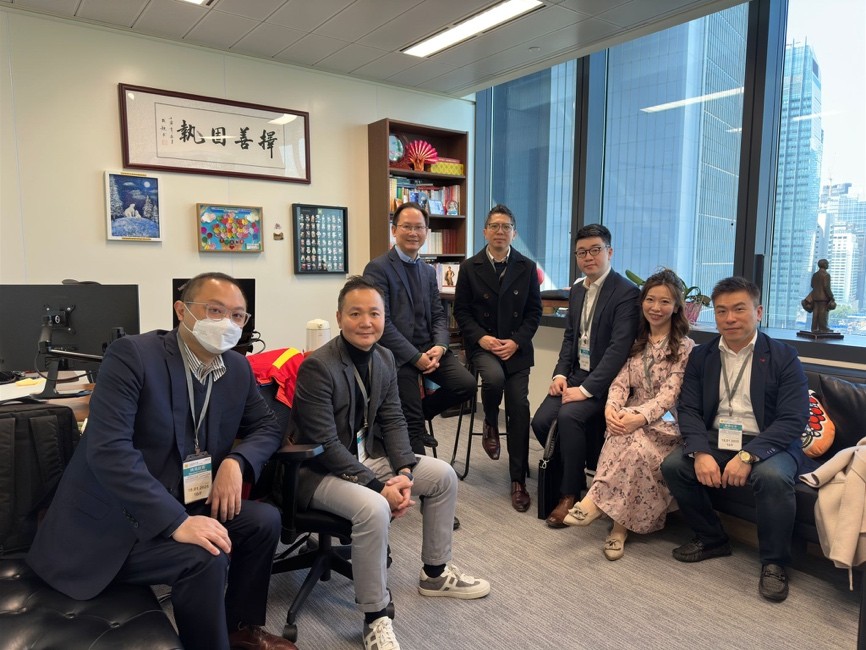 與立法會議員陳學鋒及財經事務及庫務局副局長陳浩廉會面